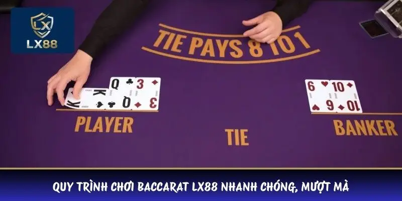 Quy trình chơi baccarat LX88 nhanh chóng, mượt mà